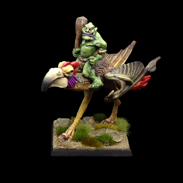 Cockatrice with Orc Rider